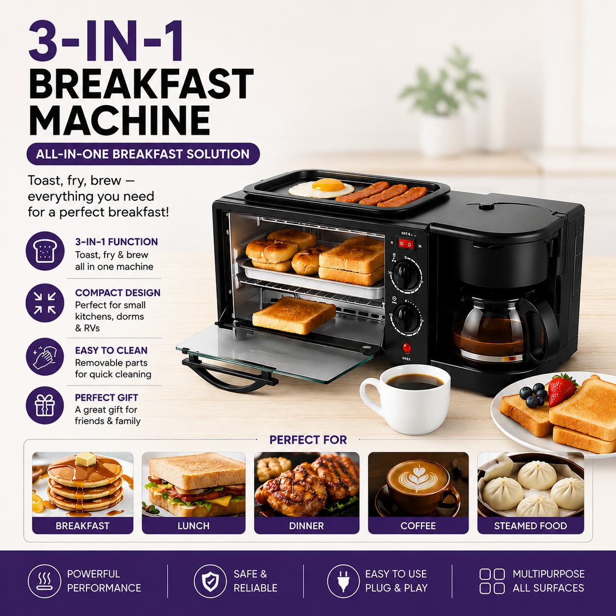 3 in 1 Microwave oven