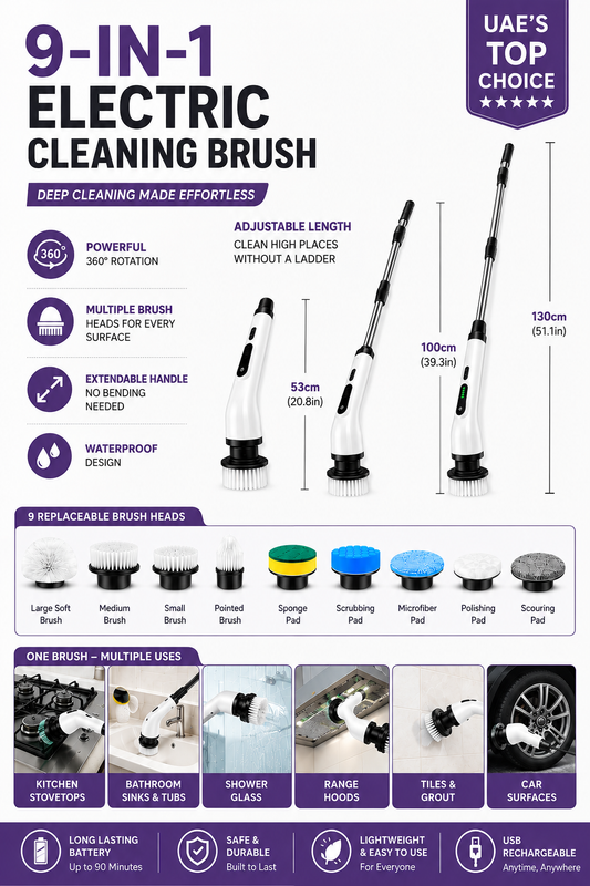 9 in 1 Electric Cleaning Brush